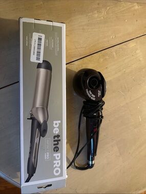 be the PRO Infinitipro Gold Curling Iron & Dark Brown Auto Curler Set